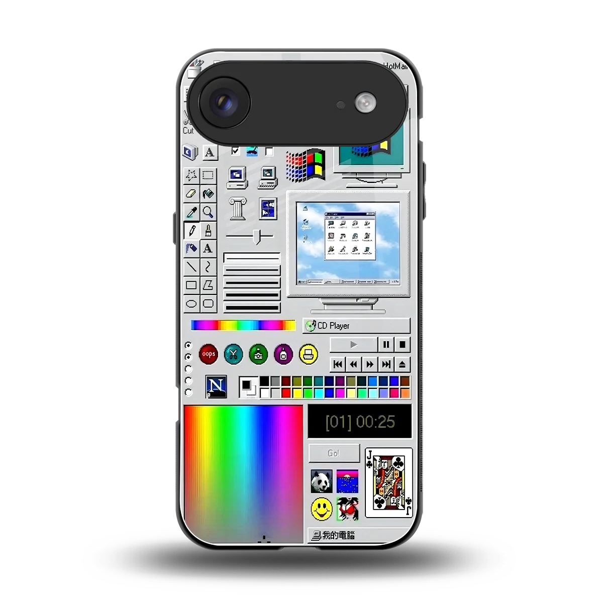Paint Retro back phone cover | glass case for iphone air