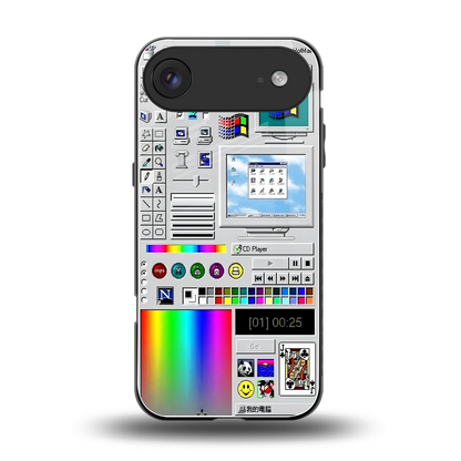 Paint Retro back phone cover | glass case for iphone air