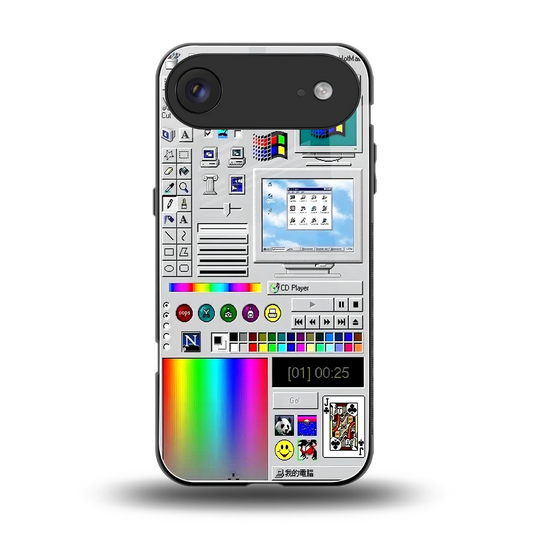 Paint Retro back phone cover | glass case for iphone air