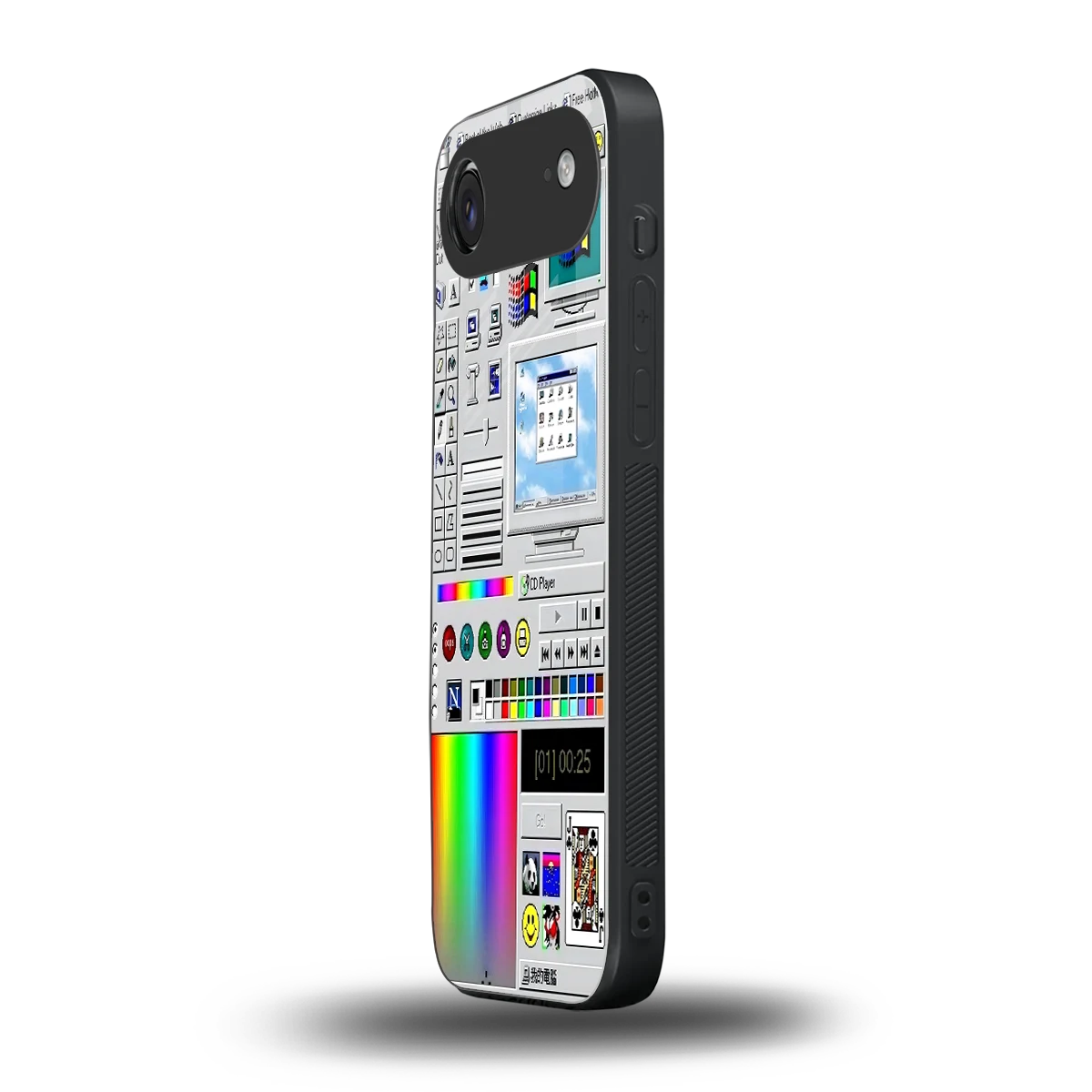 Paint Retro iphone air mobile cover | shockproof glass phone case