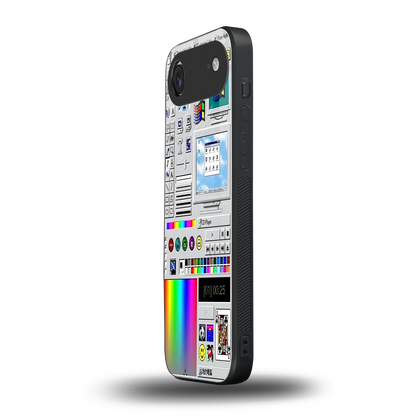 Paint Retro iphone air mobile cover | shockproof glass phone case
