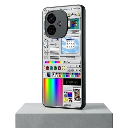 Paint Retro iqoo neo 10r 5g mobile cover | shockproof glass phone case