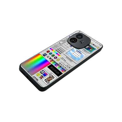 Paint Retro stylish phone case for iqoo neo 10r 5g | glossy glass and slim fit