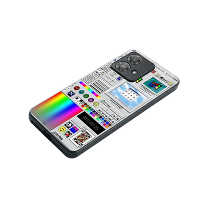 Paint Retro stylish phone case for motorola edge 40 neo 5g | glossy glass and slim fit