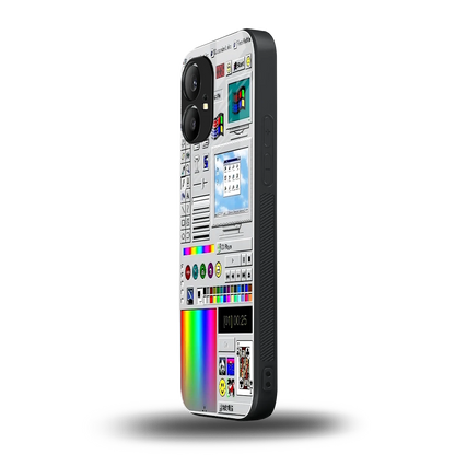 Paint Retro nothing phone 1 mobile cover | shockproof glass phone case