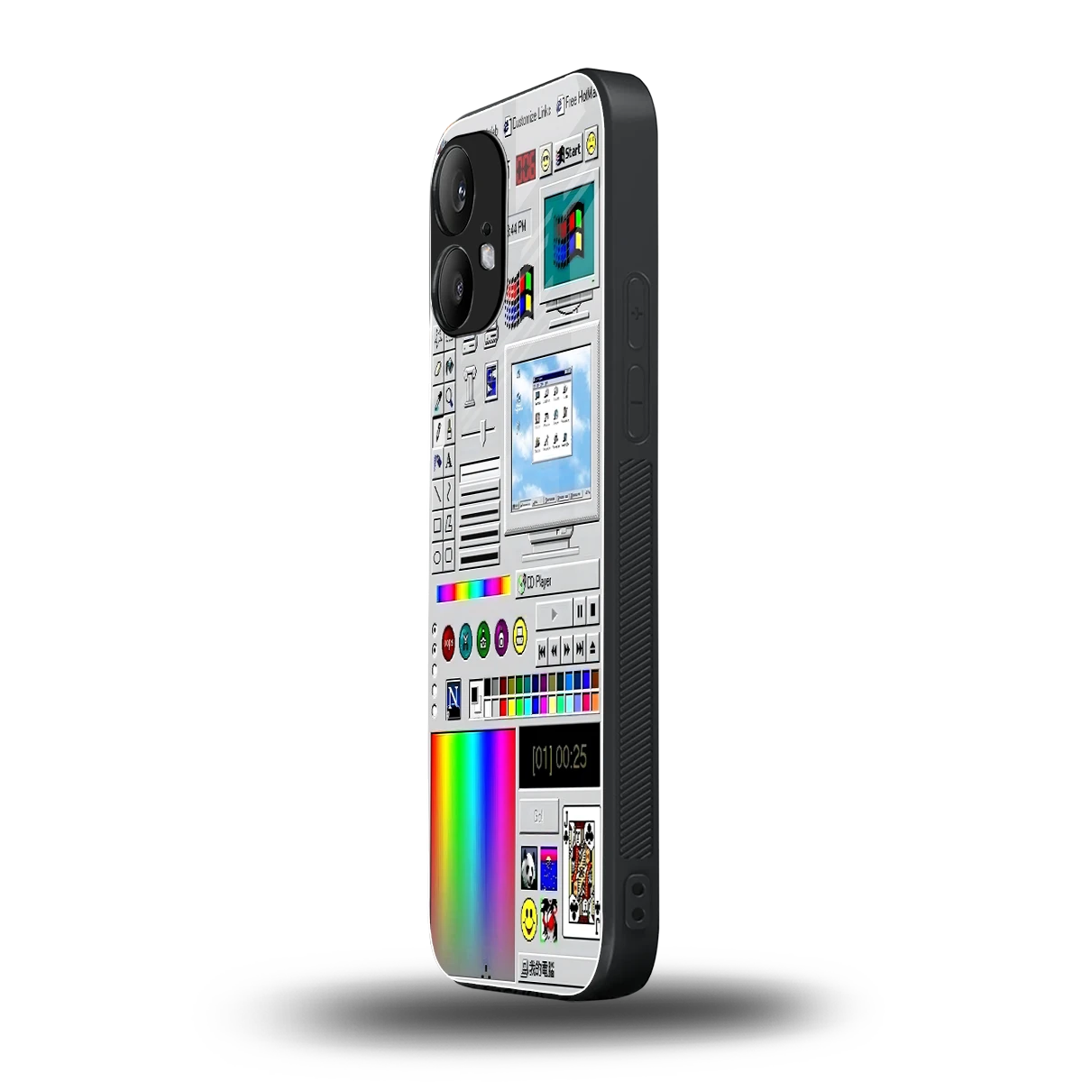 Paint Retro nothing phone 2 mobile cover | shockproof glass phone case