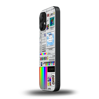 Paint Retro nothing phone 2 mobile cover | shockproof glass phone case