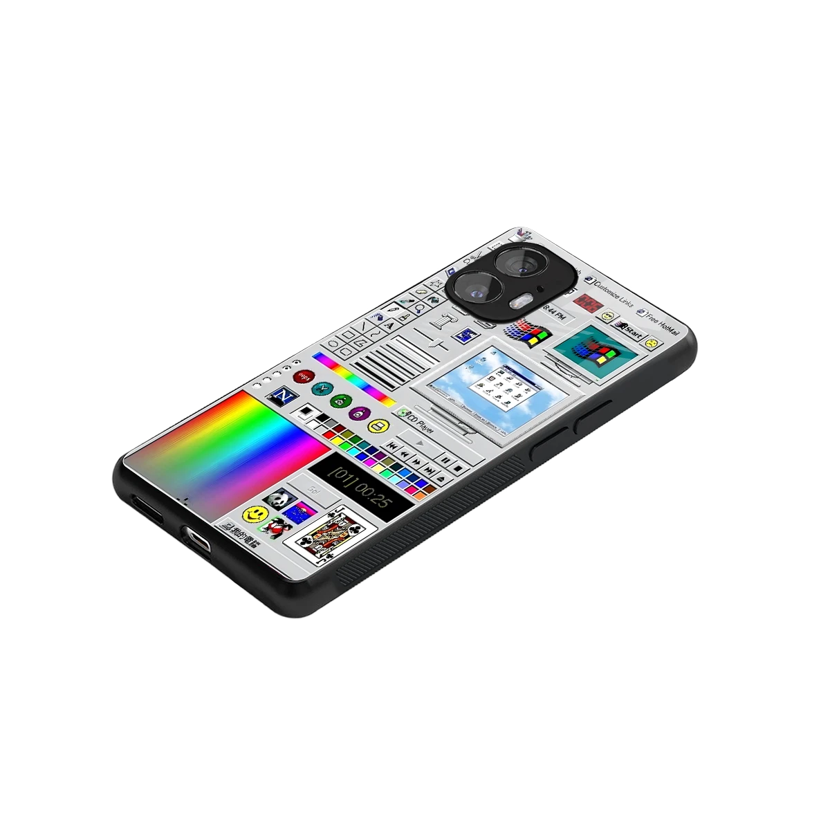 Paint Retro stylish phone case for nothing phone 2 | glossy glass and slim fit