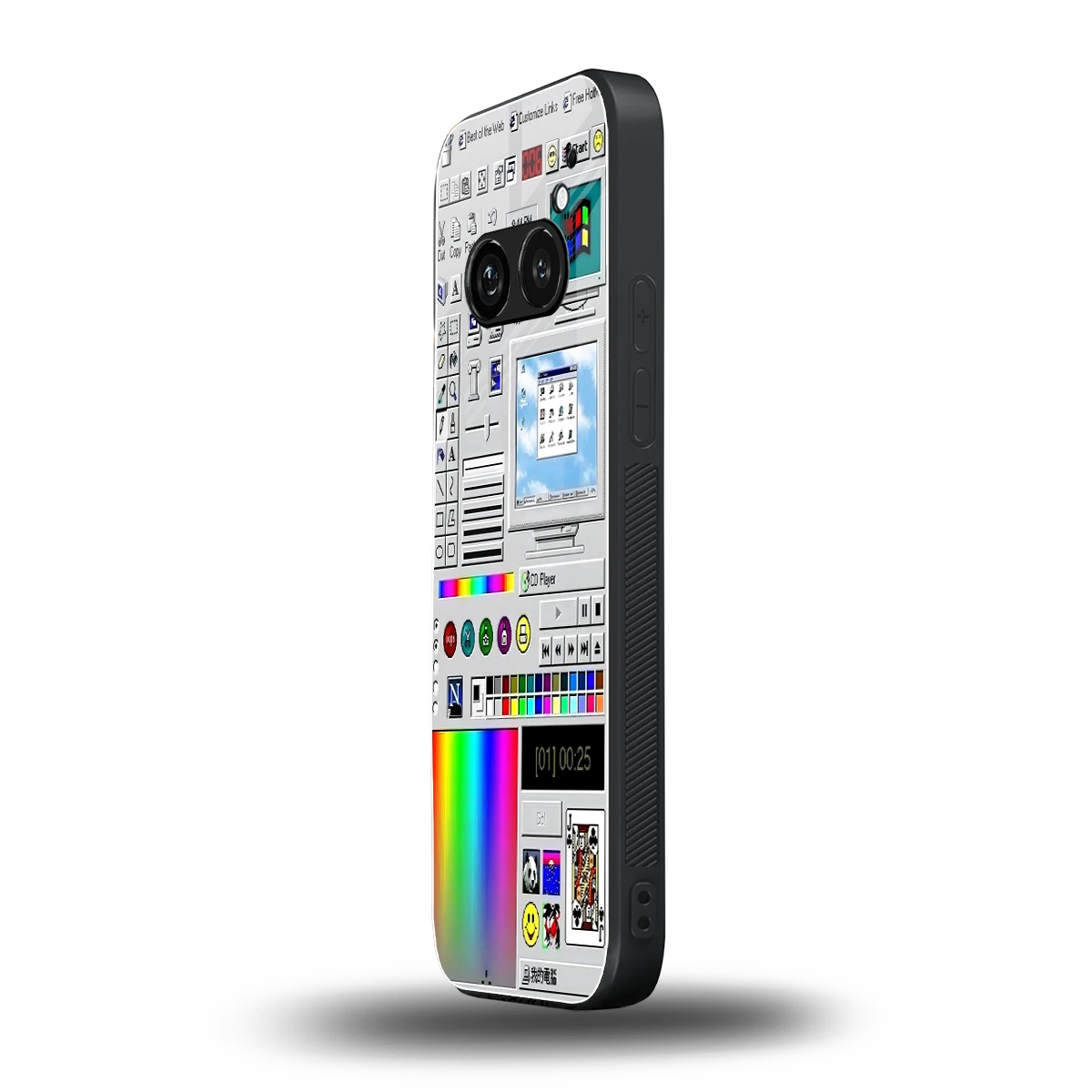 Paint Retro nothing phone 2a mobile cover | shockproof glass phone case
