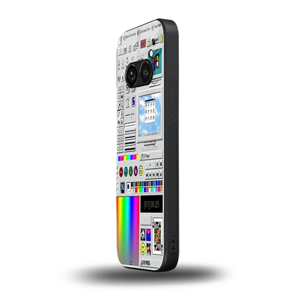 Paint Retro nothing phone 2a mobile cover | shockproof glass phone case