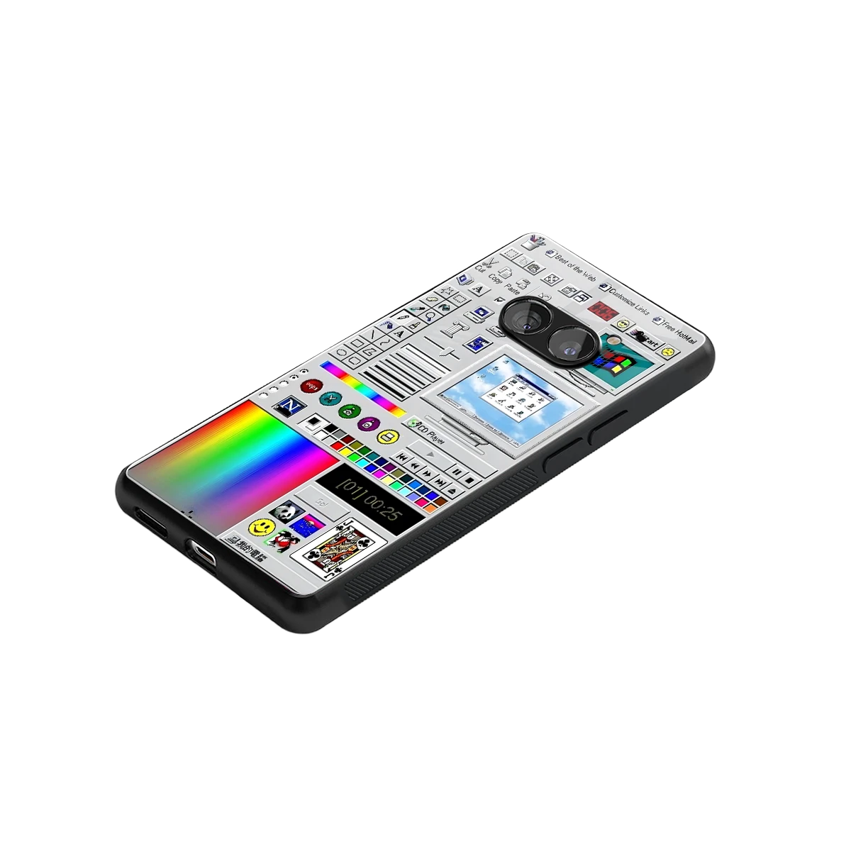 Paint Retro stylish phone case for nothing phone 2a | glossy glass and slim fit
