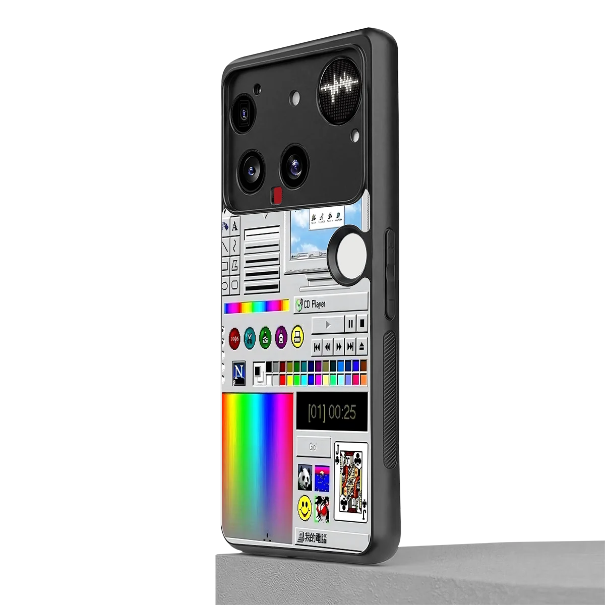 Paint Retro nothing phone 3 mobile cover | shockproof glass phone case
