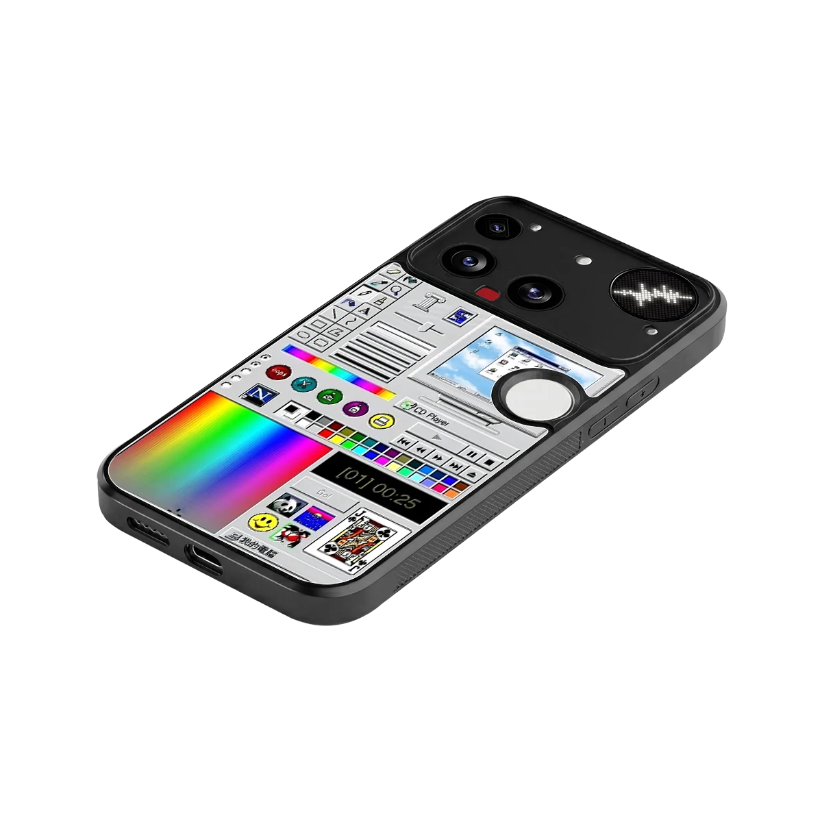 Paint Retro stylish phone case for nothing phone 3 | glossy glass and slim fit