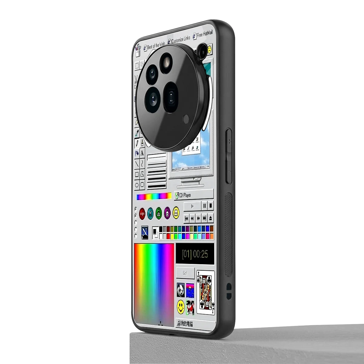 Paint Retro nothing phone 3a pro mobile cover | shockproof glass phone case