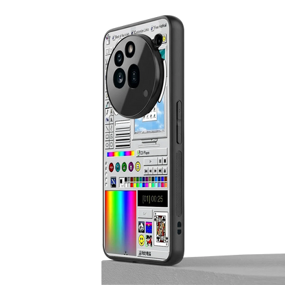 Paint Retro nothing phone 3a pro mobile cover | shockproof glass phone case