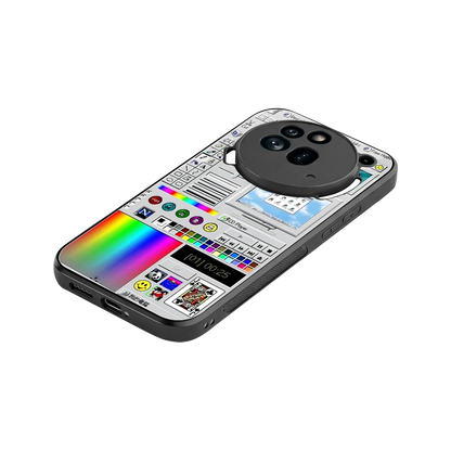 Paint Retro stylish phone case for nothing phone 3a pro | glossy glass and slim fit