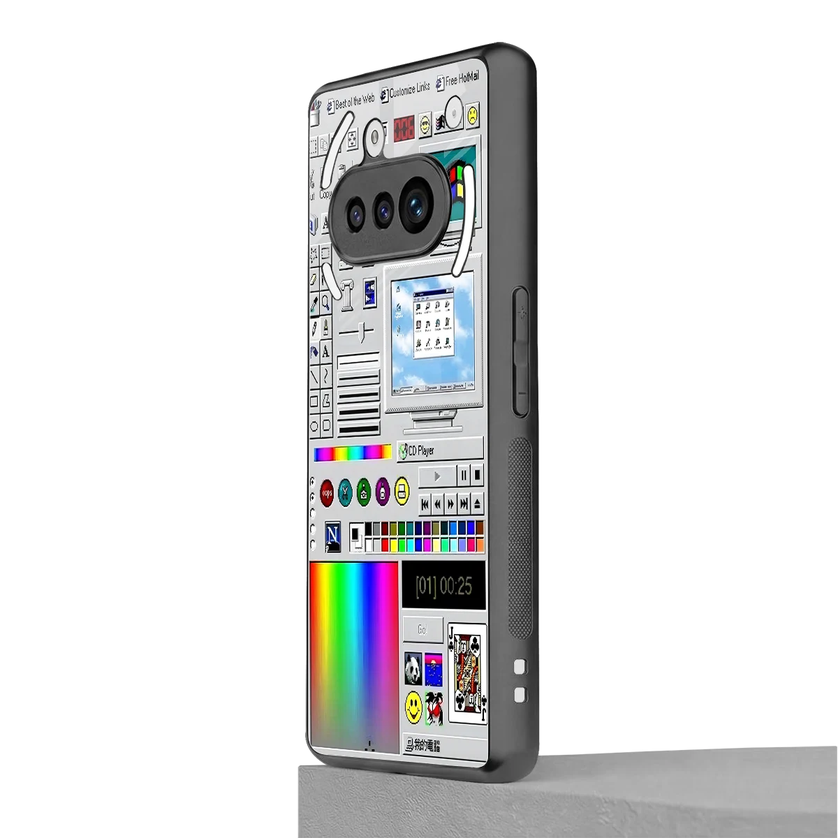 Paint Retro nothing phone 3a mobile cover | shockproof glass phone case