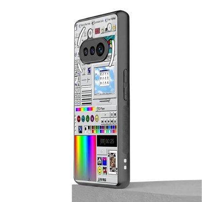 Paint Retro nothing phone 3a mobile cover | shockproof glass phone case