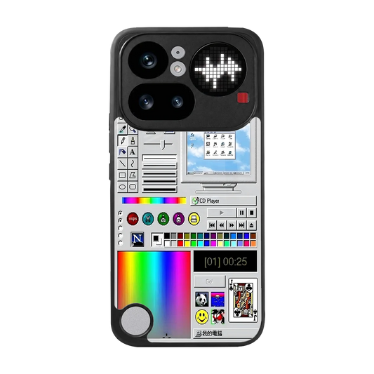 Paint Retro back phone cover | glass case for nothing phone 4a pro
