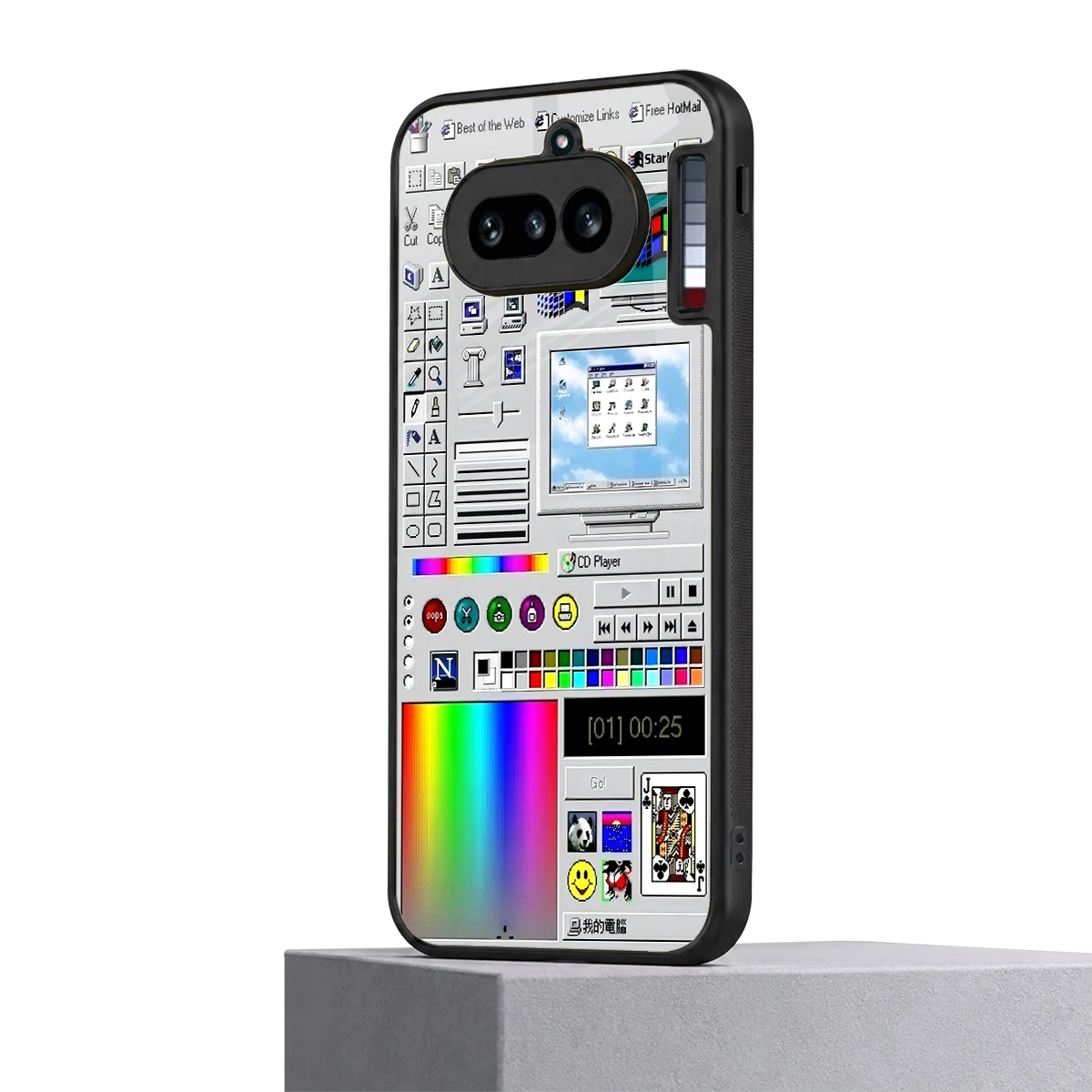 Paint Retro nothing phone 4a mobile cover | shockproof glass phone case