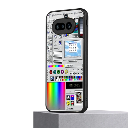 Paint Retro nothing phone 4a mobile cover | shockproof glass phone case