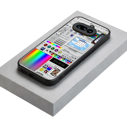 Paint Retro stylish phone case for nothing phone 4a | glossy glass and slim fit