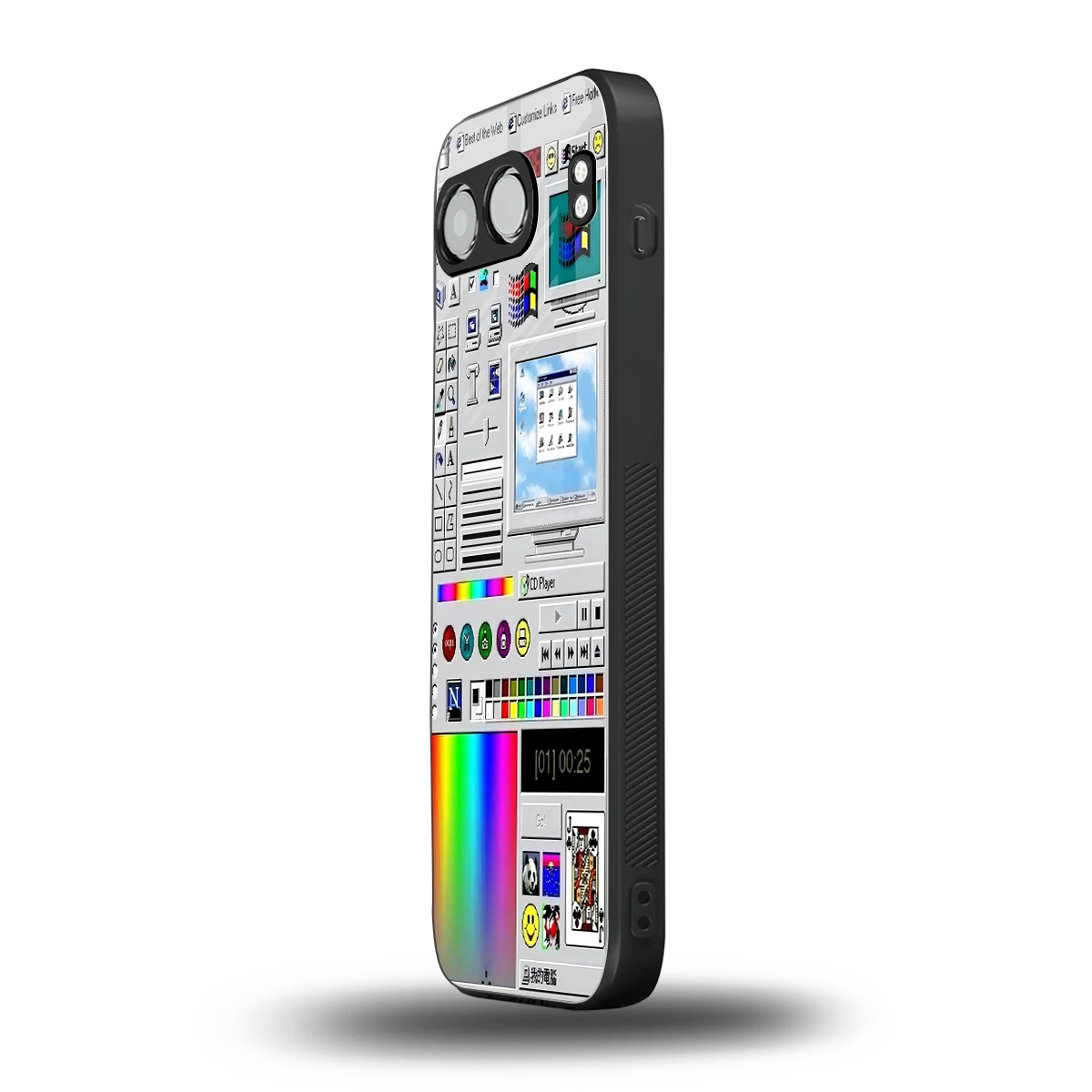 Paint Retro oneplus nord 4 mobile cover | shockproof glass phone case