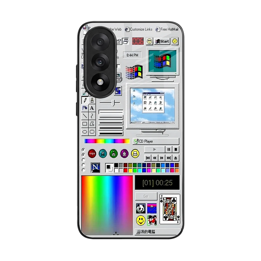 Paint Retro back phone cover | glass case for oneplus nord 5