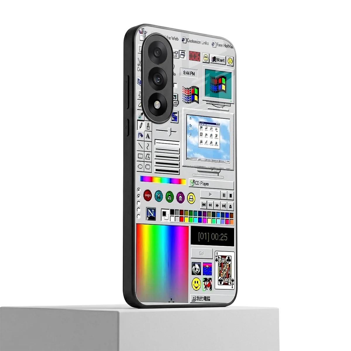 Paint Retro oneplus nord 5 mobile cover | shockproof glass phone case