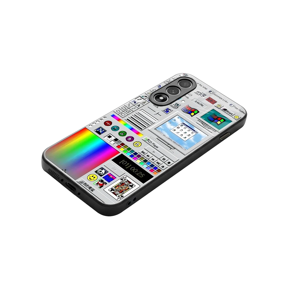 Paint Retro stylish phone case for oneplus nord 5 | glossy glass and slim fit