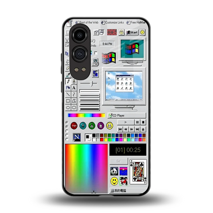 Paint Retro back phone cover | glass case for oneplus nord ce 4 lite