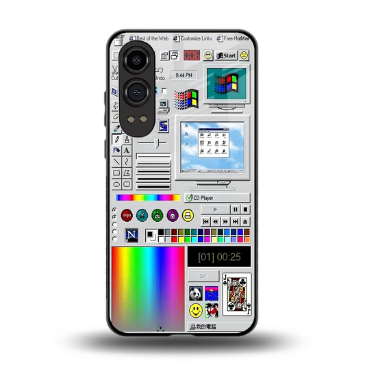 Paint Retro back phone cover | glass case for oneplus nord ce 4 lite