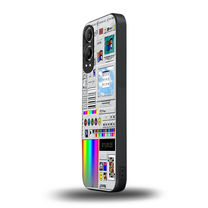 Paint Retro oneplus nord ce 4 lite mobile cover | shockproof glass phone case