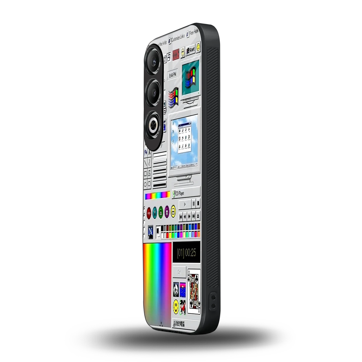 Paint Retro oneplus nord ce 4 mobile cover | shockproof glass phone case