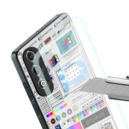 Paint Retro stylish phone case for oneplus nord ce 4 | glossy glass and slim fit