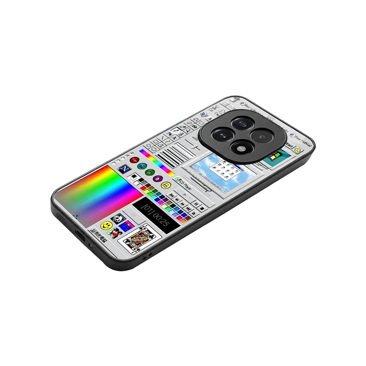 Paint Retro stylish phone case for oppo f29 5g | glossy glass and slim fit