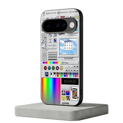Paint Retro google pixel 10 mobile cover | shockproof glass phone case