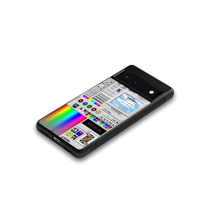 Paint Retro google pixel 6a mobile cover | shockproof glass phone case