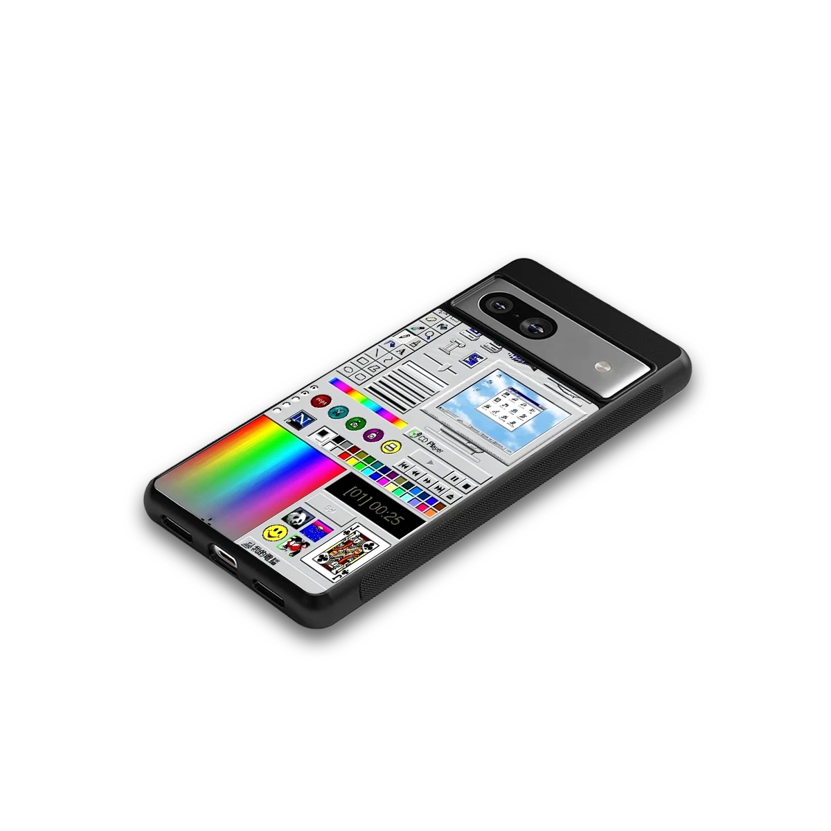 Paint Retro google pixel 7 mobile cover | shockproof glass phone case