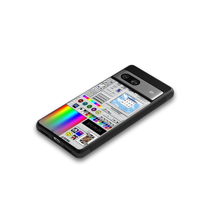 Paint Retro google pixel 7 mobile cover | shockproof glass phone case