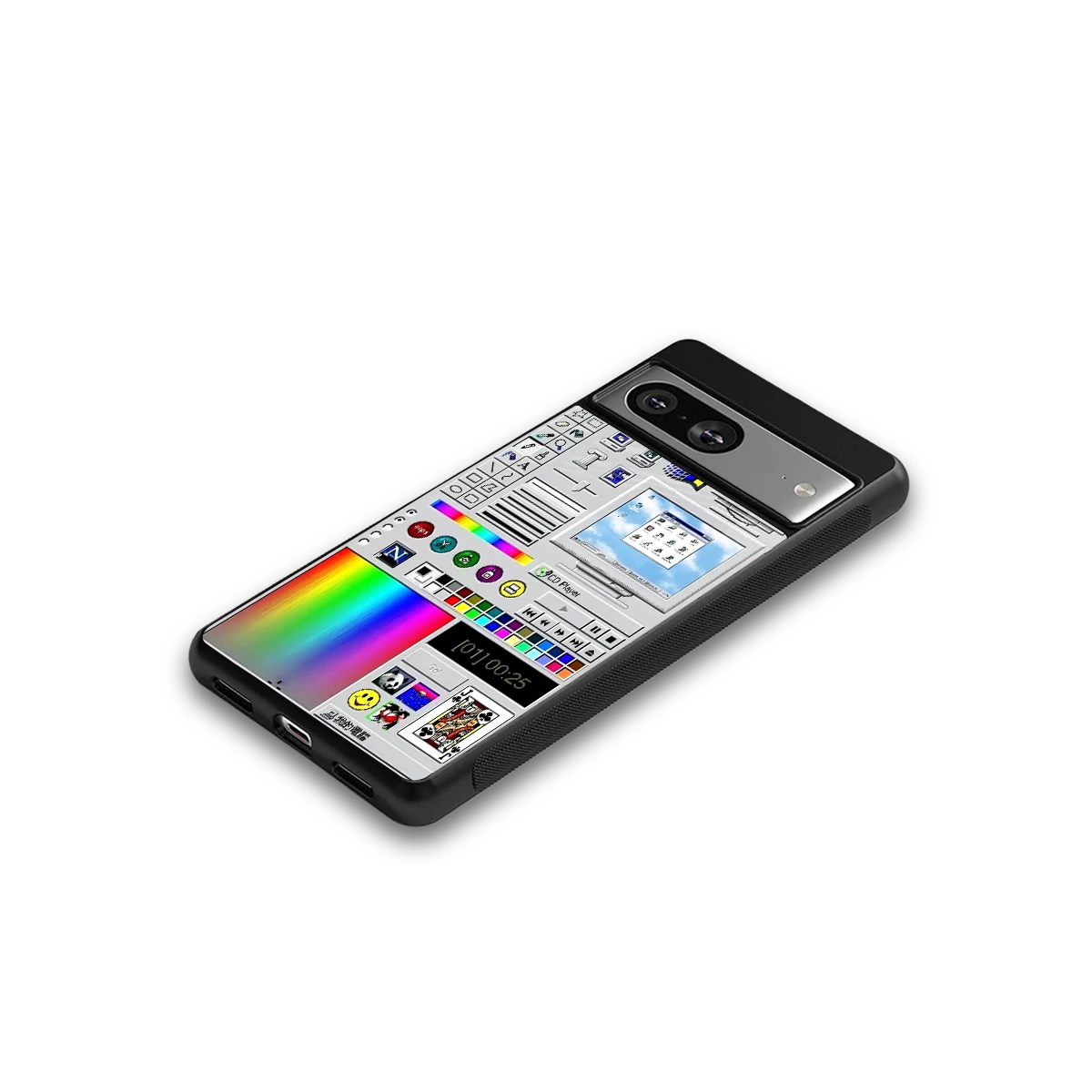 Paint Retro google pixel 8 mobile cover | shockproof glass phone case