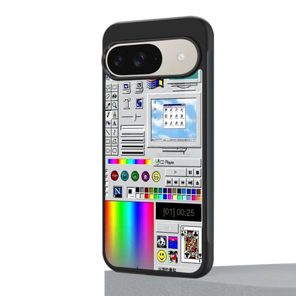 Paint Retro google pixel 9 mobile cover | shockproof glass phone case
