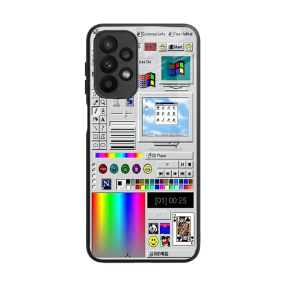 Paint Retro back phone cover | glass case for samsung galaxy a23