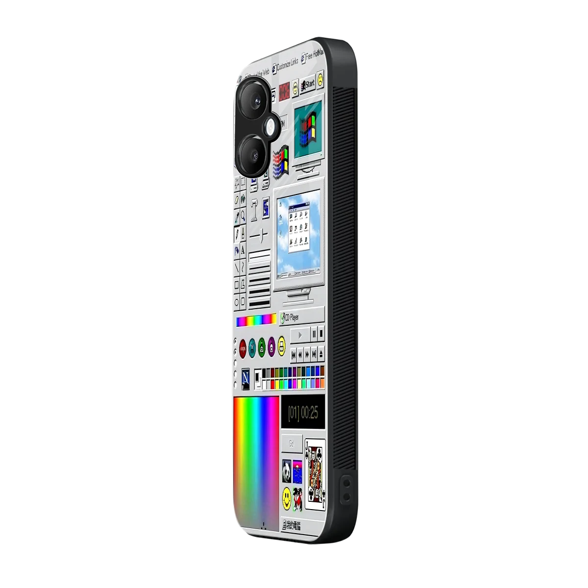 Paint Retro samsung galaxy a06 5g mobile cover | shockproof glass phone case