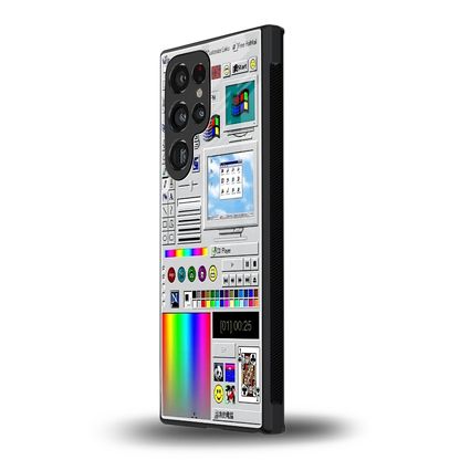 Paint Retro samsung galaxy s23 ultra mobile cover | shockproof glass phone case