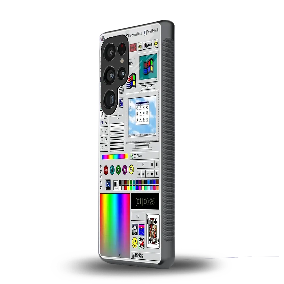 Paint Retro samsung galaxy s26 ultra mobile cover | shockproof glass phone case