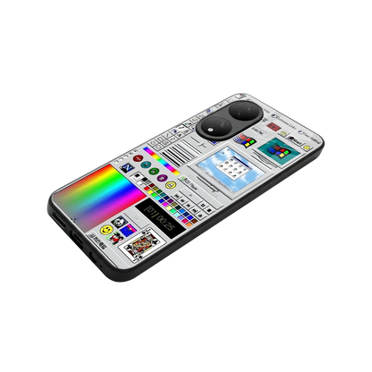 Paint Retro stylish phone case for Vivo-y100 | glossy glass and slim fit