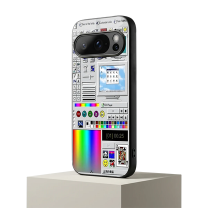 Paint Retro google pixel 10 pro mobile cover | shockproof glass phone case