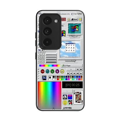 Paint Retro back phone cover | glass case for redmi 15 5g