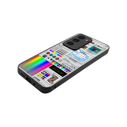 Paint Retro stylish phone case for redmi 15 5g | glossy glass and slim fit